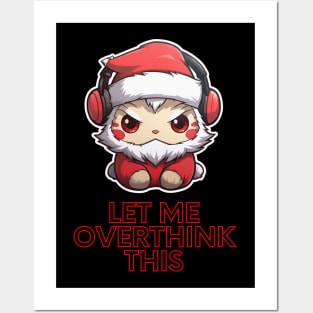 Sarcastic Quote - Christmas Cat Santa - Funny Quote Posters and Art